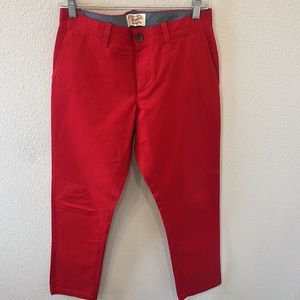 Original Penguin Red Khaki Pants